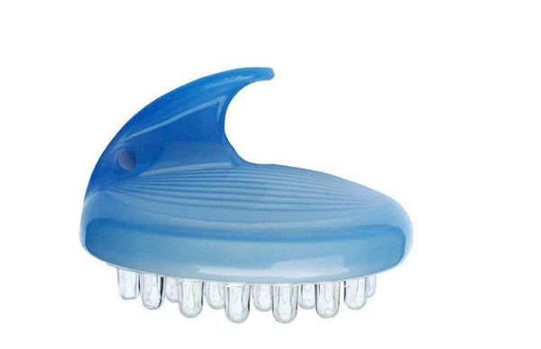 

selling new super professional silicone shampoo scalp shower body washing hair massage brush comb purple and blue colors