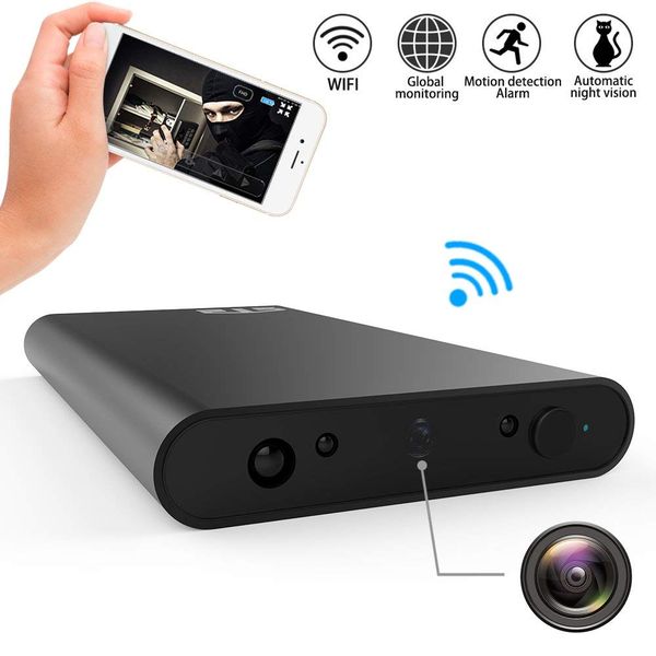 

Smart Devices Ultra-thin PowerBank WIFI 1080P HD IP Camera 6000mAh Power Bank Wireless au Night Vision Video Recorder Cam Camcorder Mini DV