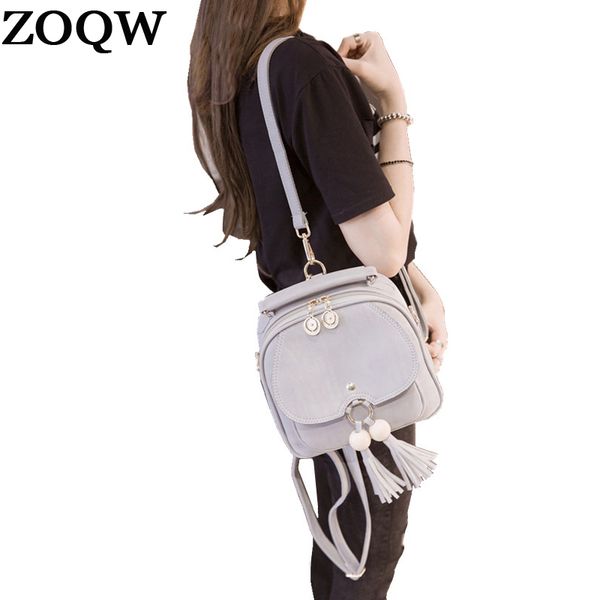 

zoqw fashion mini backpack female leather rugzak women backpacfor girls small tarvel bagpack black school bags wyq491