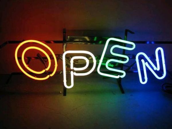 

2018 open neon beer sign bar sign real glass neon light beer sign new blue star beer bar pub real glass handmade neon 24x20inches
