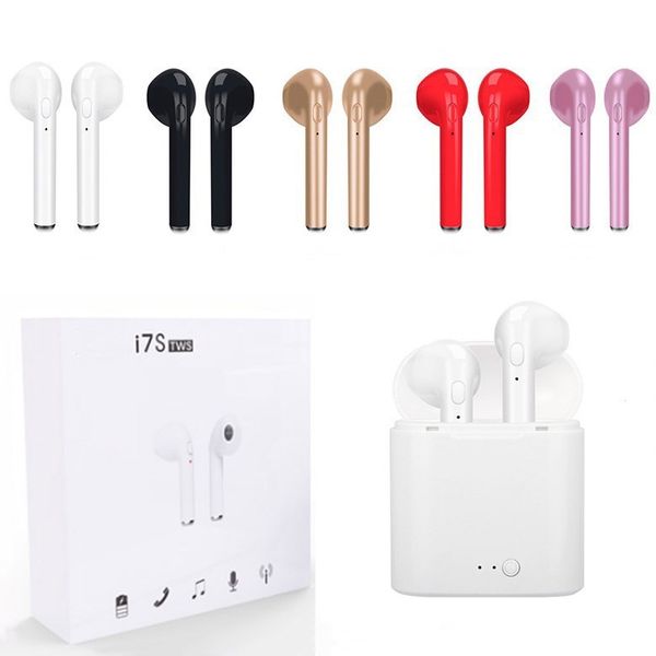 

I7 i7 tw twin bluetooth earbud mini wirele earphone head et with mic tereo v4 2 headphone for iphonex android an umg with box