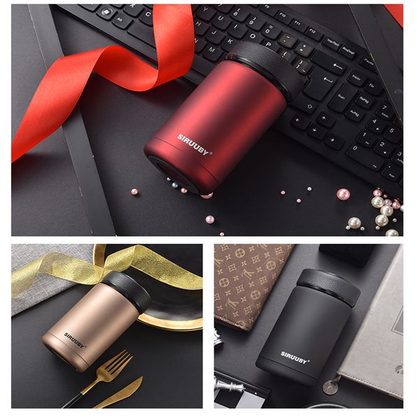 

business thermos vacuum cup insulated double wall 304 stainless steel coffee mugs straight cup 4 colors can pick