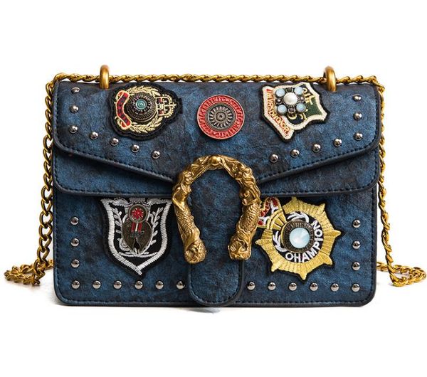 

2018 female bag casual fashion woman bag metal chain ladies handbag pu small mini cross body shoulder bags totes modern girl a24
