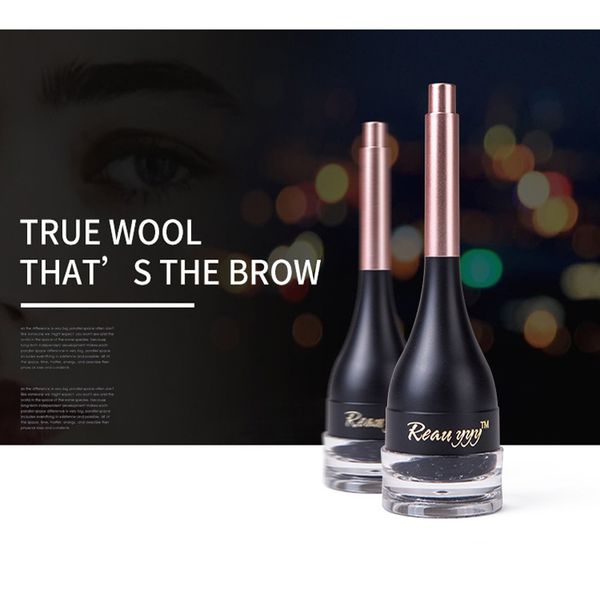 

reallyyy eyebrow extension hair fiber & gel waterproof instant eye brow hair loss with brush natural makeup eyebrow pen