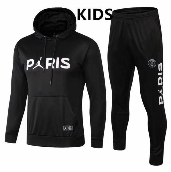 

2019/2020 kids napoli soccer tracksuit hamsik insigne callejon zielinski 19/20 ssc naples veste maillot de football training suit, Black