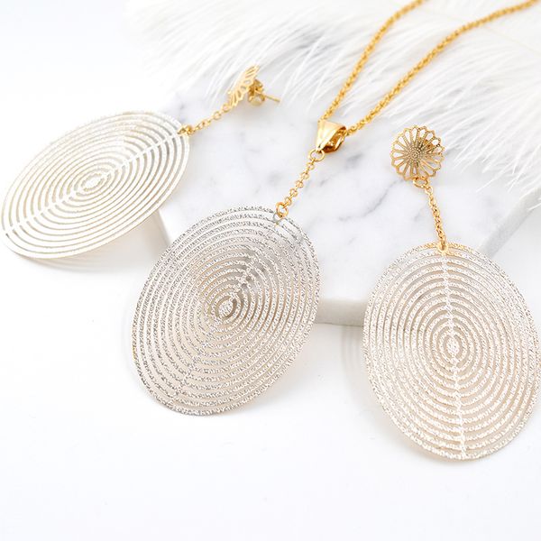 

zeadear jewelry vintage jewelry leaf sets for women earrings necklace pendant for party anniversary set findings, Silver