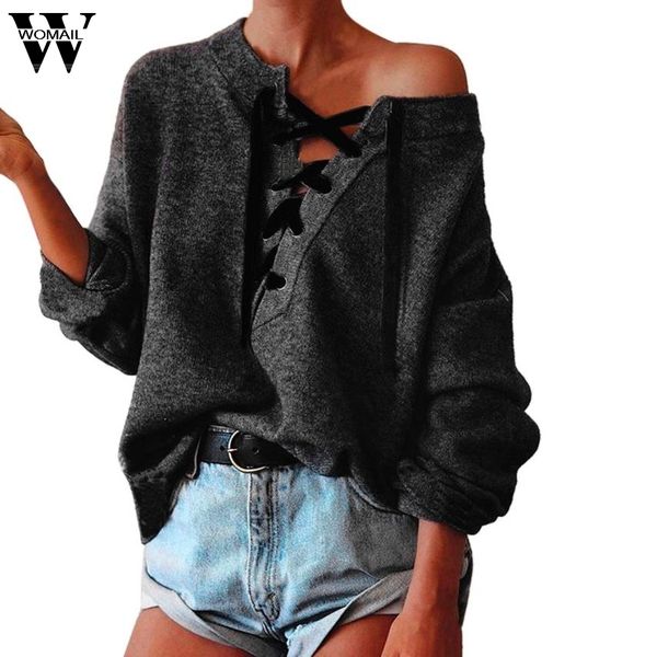 

sweater 2017 sweater o-neck women long sleeve pullover bandage casual hand knitted cardigan fashion nov9, White;black