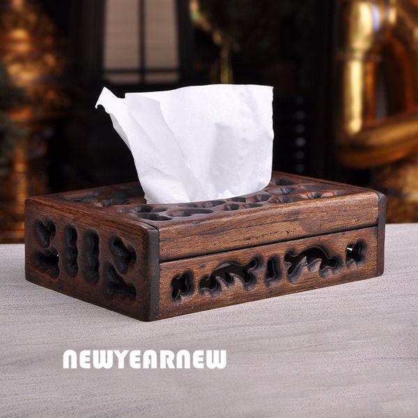 

newyearnew retro tissue box case southeast asia tissue box wood holder home furnishing decoration storage gifts ing