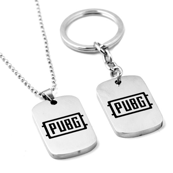 

new popular game playerunknown's battlegrounds series pubg keychain winner chicken dinner keyring for man fans jewelry