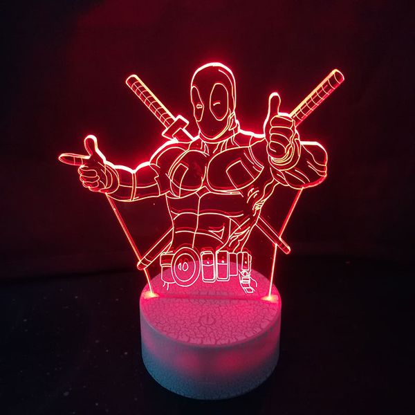 2019 Iron Man Modelling 3d Table Lamp Baby Sleep Lighting Led Night Light Bedside Usb Kids Bedroom Decor Xmas Gifts From Alisi2018 14 48