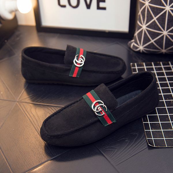 

Роскошный Бренд Мокасины Мужчины Ручной Работы Зеленый Красный Полосатый Дизайн