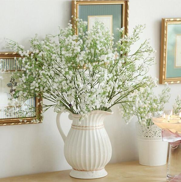 

simulation of the stars diy artificial baby's breath flower gypsophila fake silicone plant for wedding home party decorations ga205