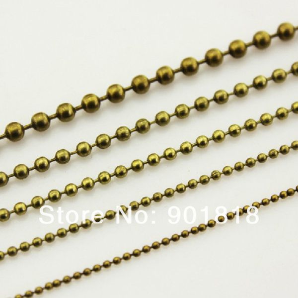

selling 10meters/lot 3.2mm gold/black/silver color metal chains f680