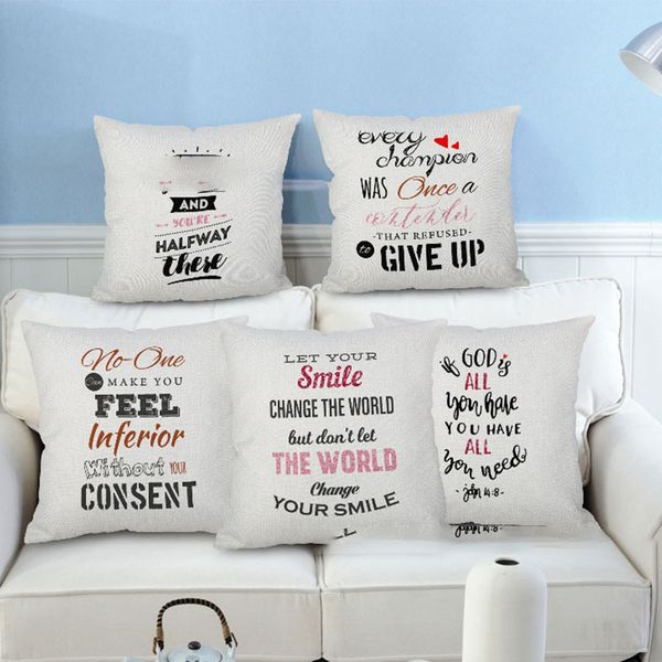 

christmas pillow case cushion covers canvas letter pattern pillowcase art cushion cover sofa car decor gift without core hh7-1836