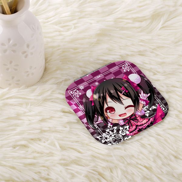 

anime cartoon japanese love live cute makeup tool lens double sided mirror no.001