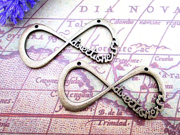 

15pcs--one direction charms, antique bronze one direction charm pendants 59x28mm, Bronze;silver