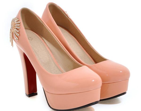 

women shoes in spring and autumn high coarse heel round head@826, Black