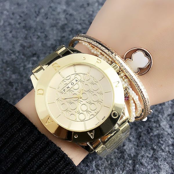 

Fashion Brand women's Girl metal steel band Quartz wrist Watch P52