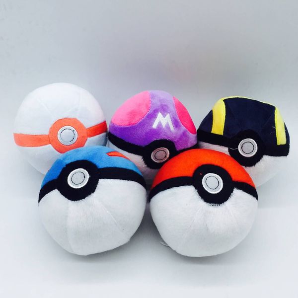 

pokeball плюшевые игрушки 5-дюймовый чучела детей игрушки аниме кукла мягкий плюш