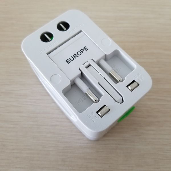 

Universal Conversion Plug Power Socket Travel Abroad with Multi-Function Converter White