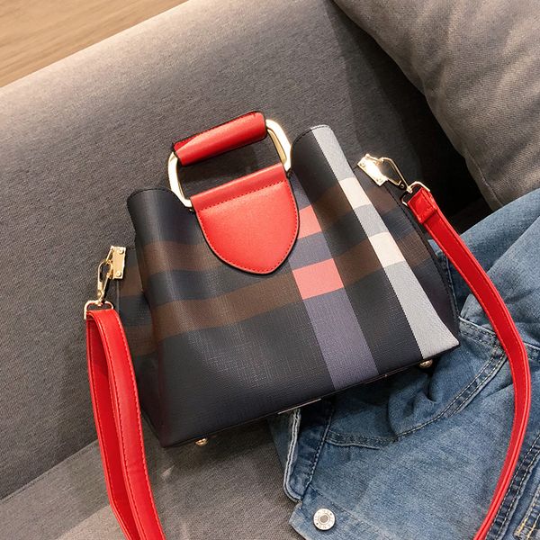 

2018 New Vintage Plaid Messenger Tote Bags Purse Small Stripes Ladies Shoulder Bags Coerya wanggong //11