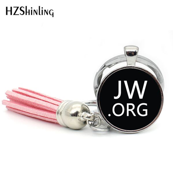 

2019 new arrival jw.org tassel key chains fashion jehovah's witnesses pendant keyring glass p cabochon charm jewelry tak--141-3, Slivery;golden