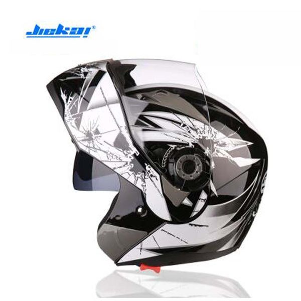 

popular jiekai jk105 double lens motorcycle helmet abs flip up helmet open face motorbike helmets have 8 color size m l xl xxl