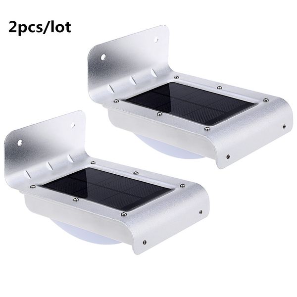 

2pcs new generation 16 led solar power energy pir infrared motion sensor garden security lamp outdoor light for for garden decor