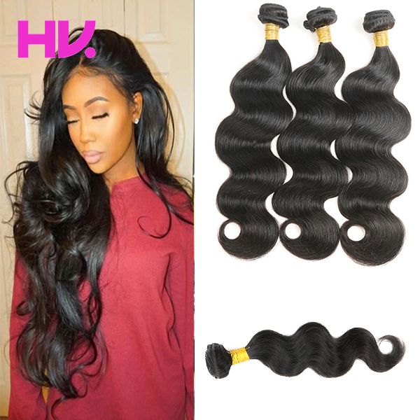 8a Indian Virgin Human Hair Body Wave Hair Weave 1 3 4 Bundles 8