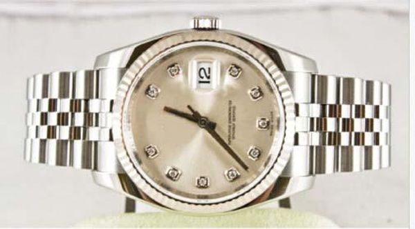 

Selling luxury watche men teel bracelet 18k white gold watch 116234 36mm automatic man wri twatch