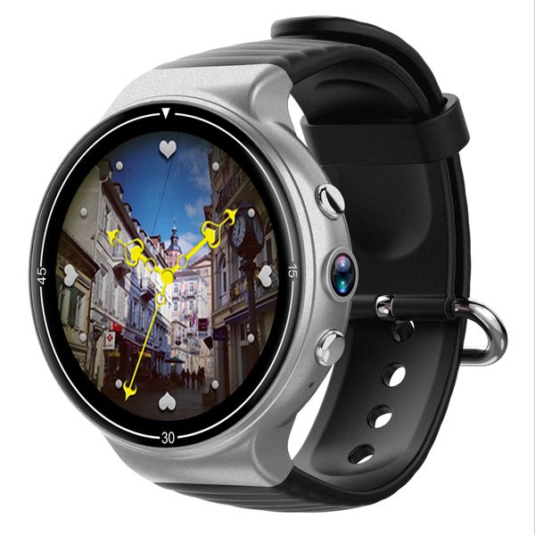 

smart watch men 1.39" 4 touch screen 4g network gps bluetooth wifi smartwatch i8 heart rate monitor supports sim google play, Slivery;brown