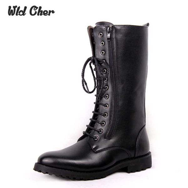 

charming real genuine leather martins men boots snow boots male for casual walking shoes winter bota 2017, Black