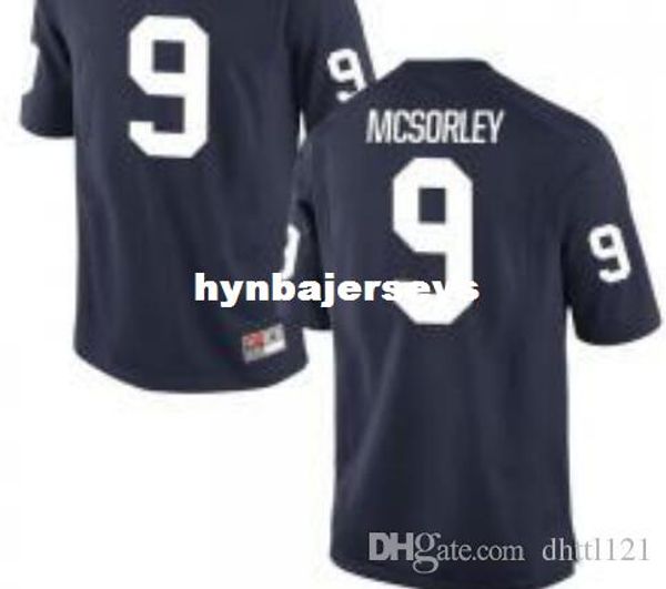 

men #9 navy white trace mcsorley penn state nittany alumni jersey stitched football jerseys, Black;red