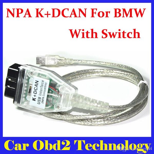

10PCS/Lot For BMW INPA K+DCAN USB Interface OBD CAN Reader Diagnostic-tool scanner Switched INPA DIS SSS NCS Coding by DHL Free