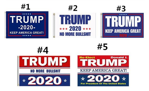 

Trump 2020 Флага печать Keep America Great Баннер Декорации для президента США Американских выборов Нет Bullshirt Donald Flag 90x150cm MMA726-6