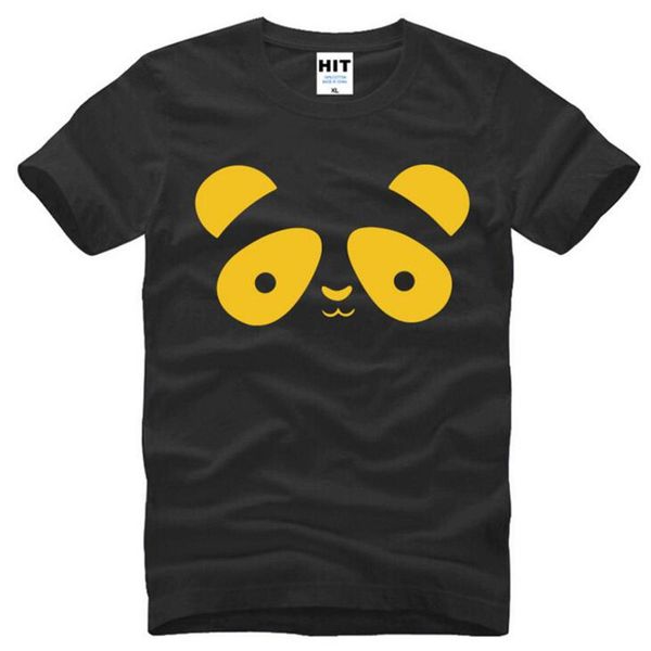 

cute cartoon panda printed mens men t shirt t-shirt fashion summer new short sleeve o neck cotton tshirt tee camisetas masculina, White;black