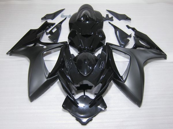 Injecção Moldagem Fairings Kit para Suzuki GSXR 600/750 2006 2007 K6 GSX-R600 GSX-R750 06 07 Cinza Preto Dos Cachorro Fairing Peças XD56