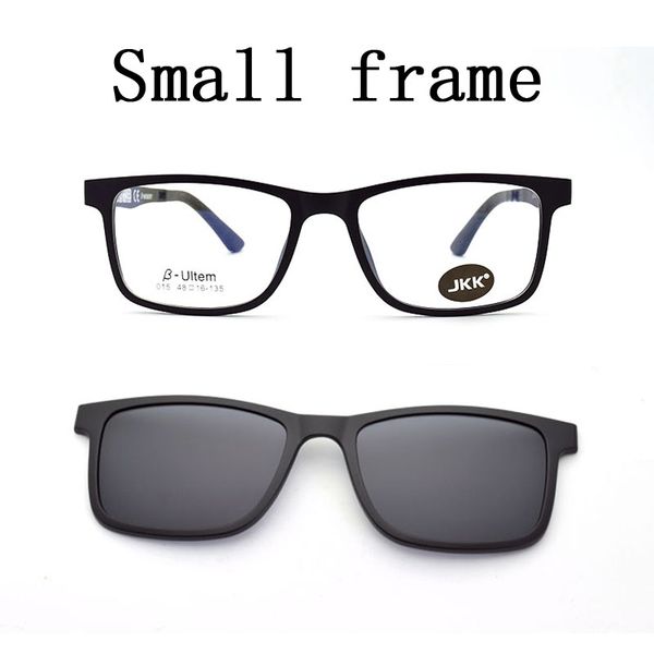 

ultra-light narrow face frame magnet clip sunglasses myopia glasses polarized sunglasses nvgs small glasses jkk015, Silver