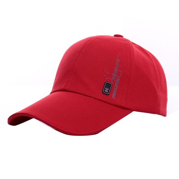 

men's casual summer visor hat women tide cotton snapback solid adjustable caps side marking badge outdoor sun cap, Blue;gray