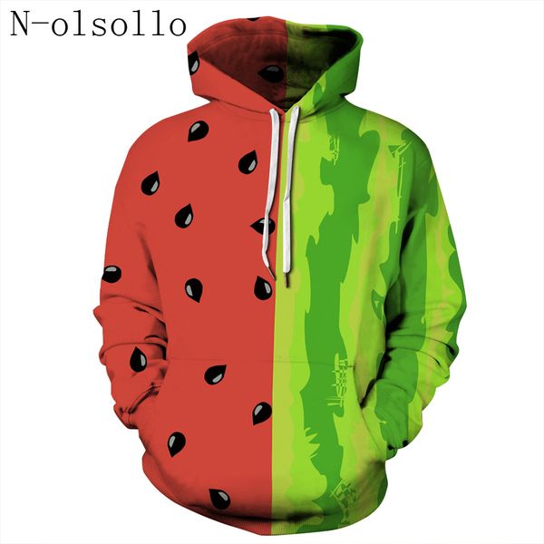 

n-olsollo the fruit 3d women hoodies harajuku kawaii fitness sweatshirts with pocket polyester soft casual tracksuits pullovers, Black