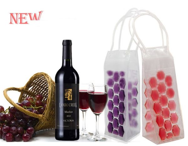 

environmental food grade pvc beverages beer cooler bags portable double side ice wine cooler chillers frozen bag