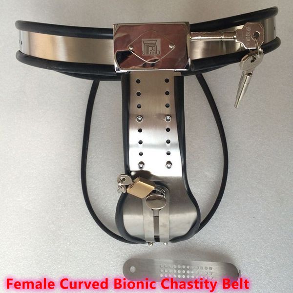 

stainless steel y-type female curved bionic chastity belt fetish bondage toys for woman wire alternative chain softer more comfortable