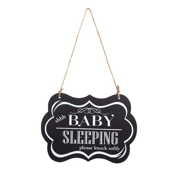Shhh Baby Sleeping Please Knock Softly Baby Sleeping Door Sign
