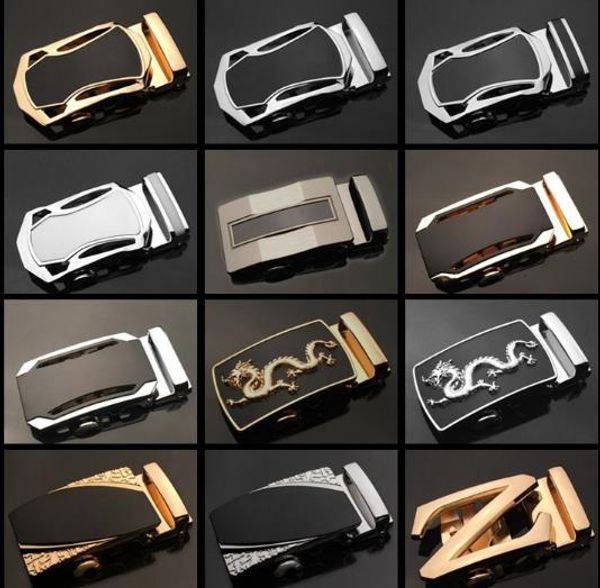 

belt new fashion automatic belt buckle men women belts designer belts men leather belt alloy automatic buckle 30 kinds of models buckles, Slivery;black