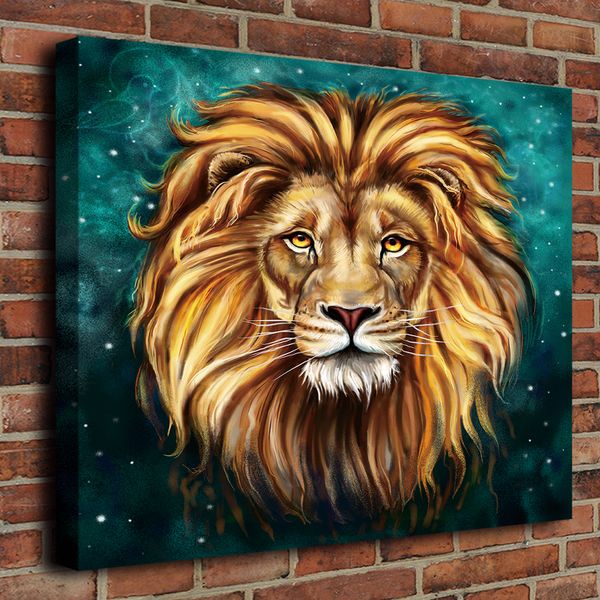 

framed modern giclee print art the milky way lion oil painting canvas wall home decor painting picture for living room decor