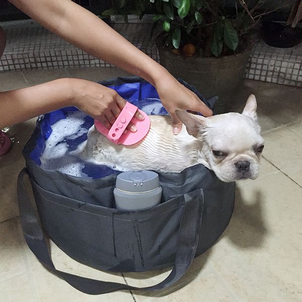 2019 Pvc Portable Foldable Pet Bathtub For Small Dogs And Small