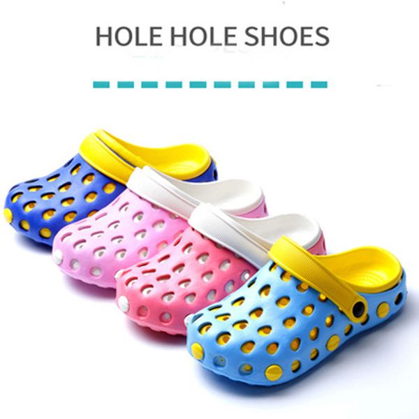 

2019 new new arrival children sandals fashion holes slipper kids boys and girls home shoes summer breathable womens beach sand ocean walkin, Blue;gray