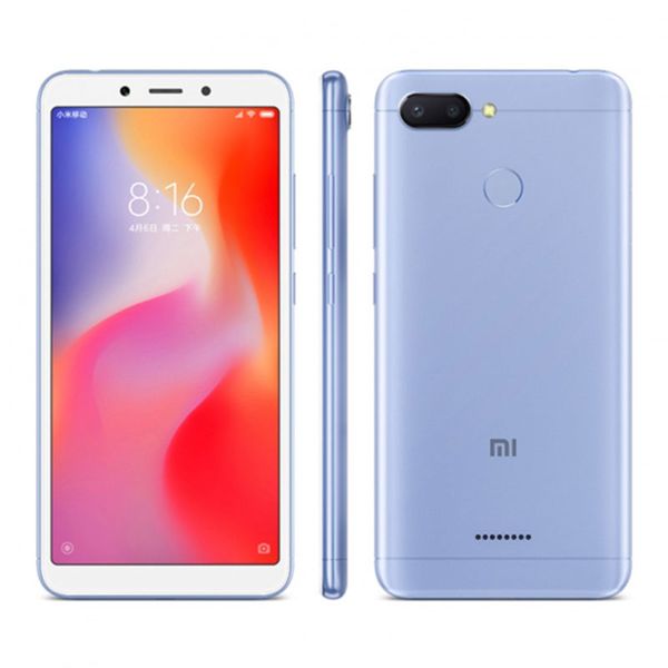 

original xiaomi redmi 6 4g lte cell phone 3gb ram 32gb rom helio p22 octa core 5.45 inch full screen 12mp fingerprint id smart mobile phone
