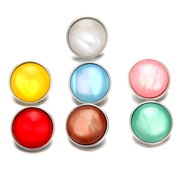 

noosa chunks snap button jewelry diy imitate opal resin 18mm snap buttons for bracelet women snaps jewelry