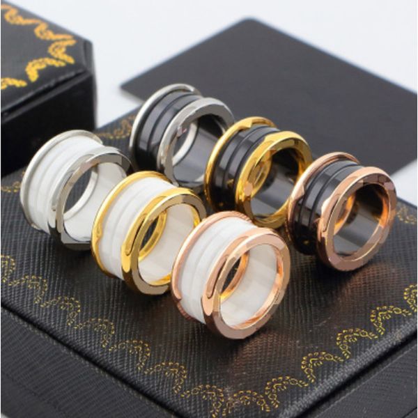 

Персонализация нержавеющей стали винт кольцо ювелирные изделия черный / белый го